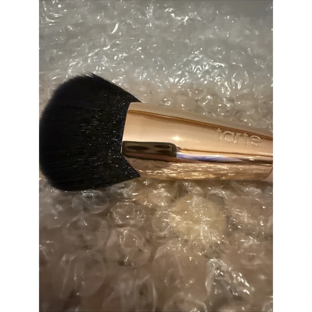 Tarte Cosmetics Buff & Bronze Face‎ Brush Limited Ed. Pink & Gold New NO Sleeve